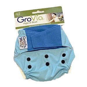 NEW! HTF GroVia “Bright” Wacky Deux hybrid cloth diaper cover